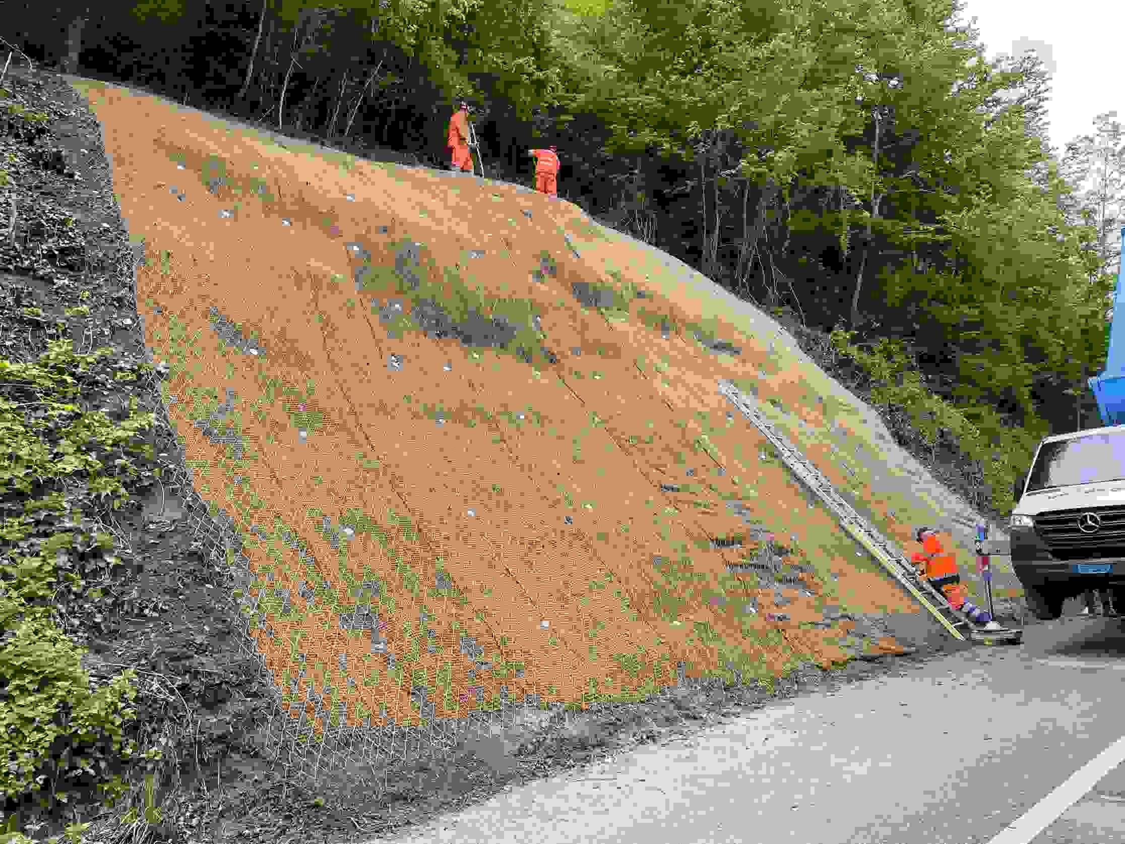 Balmbergstrasse Günsberg - neuer Erosions- und Steinschlagschutz