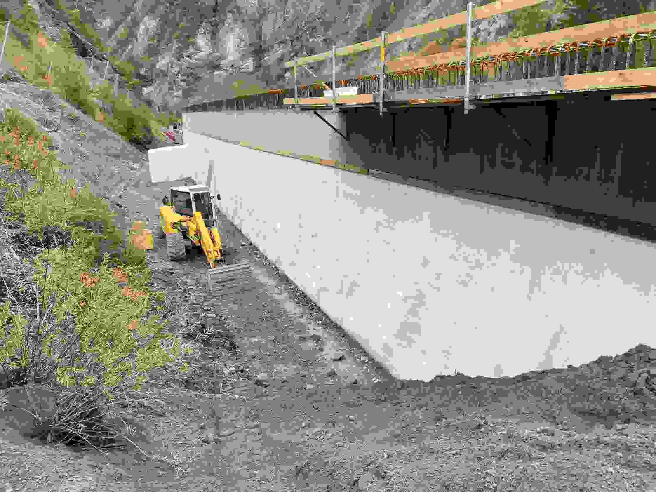 RhB Galerie des chutes de pierres Aulta, Trin-Versam - Protection de l'étanchéité