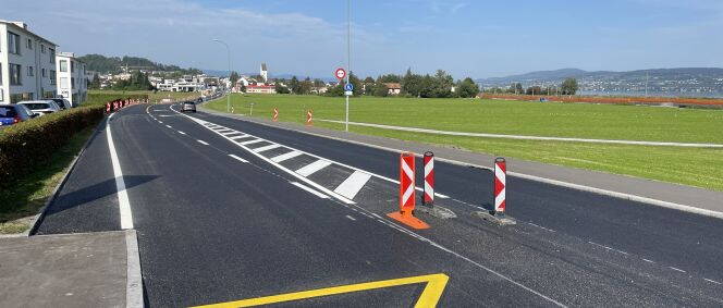 Zoom: De la route cantonale en béton à l’enrobé phonique phono-absorbant : le cas de Freienbach